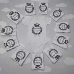 12 Aylık Silver Desenli Zıbın Seti