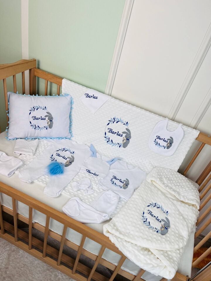 Avantajlı 12 Parça Tavşan Model Nakışlı Set