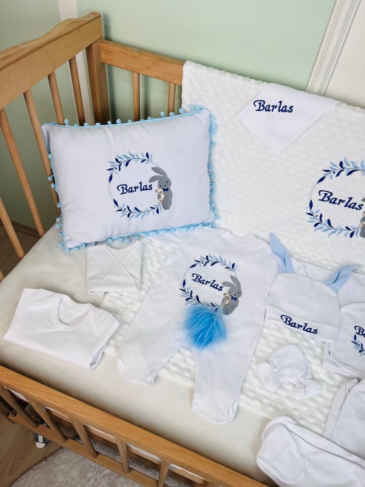 Avantajlı 12 Parça Tavşan Model Nakışlı Set