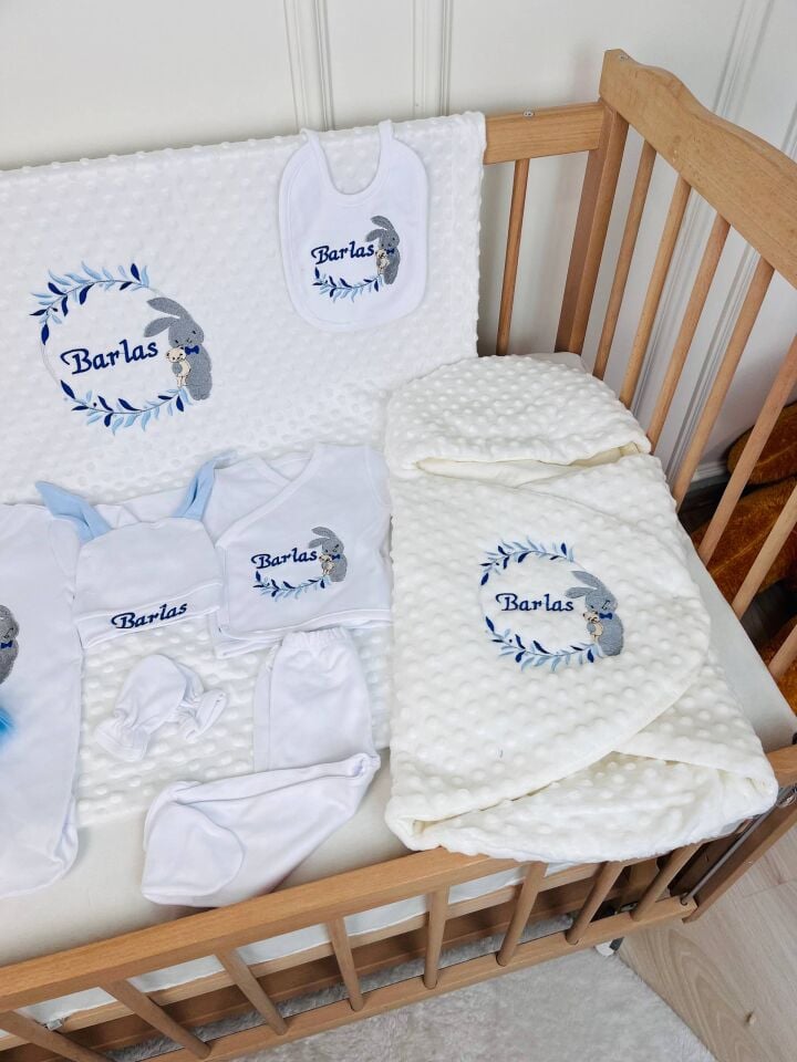 Avantajlı 12 Parça Tavşan Model Nakışlı Set