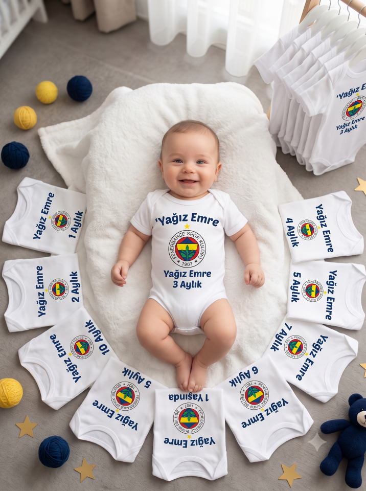 12 Aylık Baskılı  Zıbın Seti