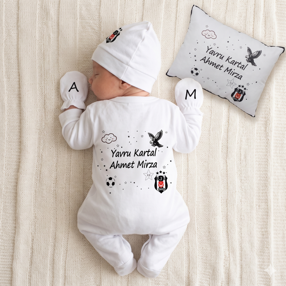 12 Parça Baskılı Hastane Çıkış Set