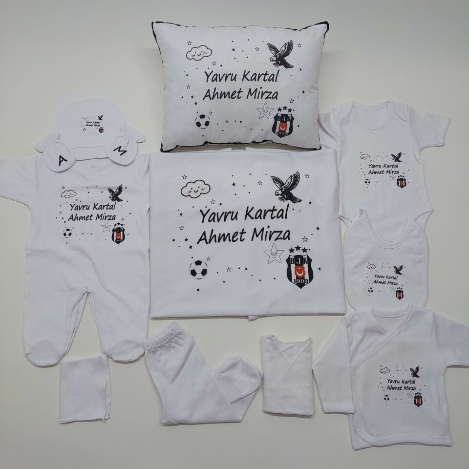 12 Parça Baskılı Hastane Çıkış Set