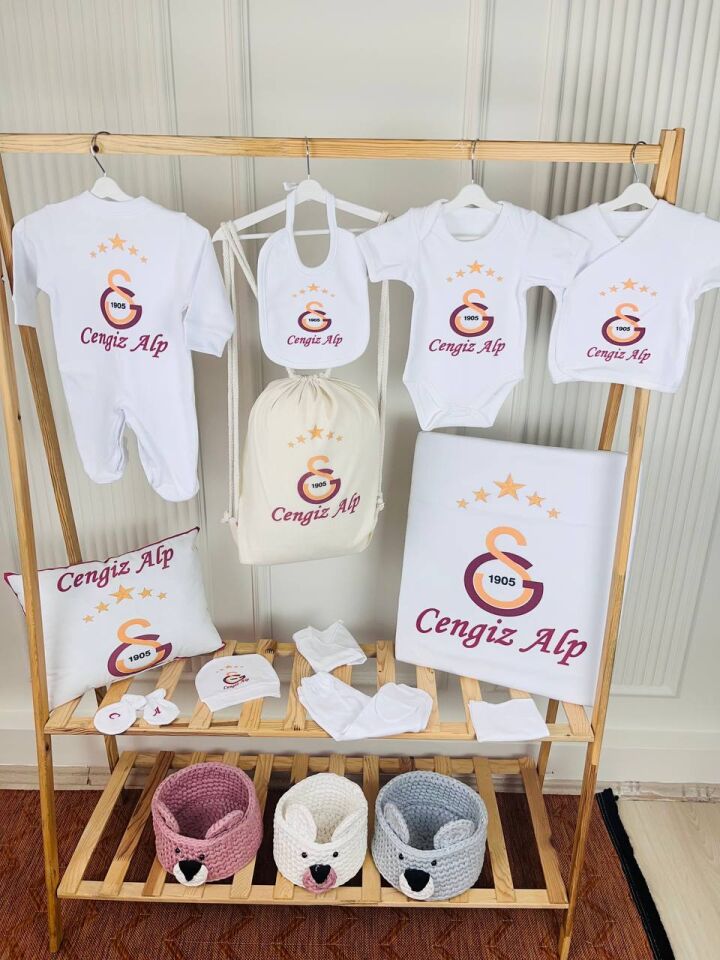 12 Parça Baskılı Hastane Çıkış Set