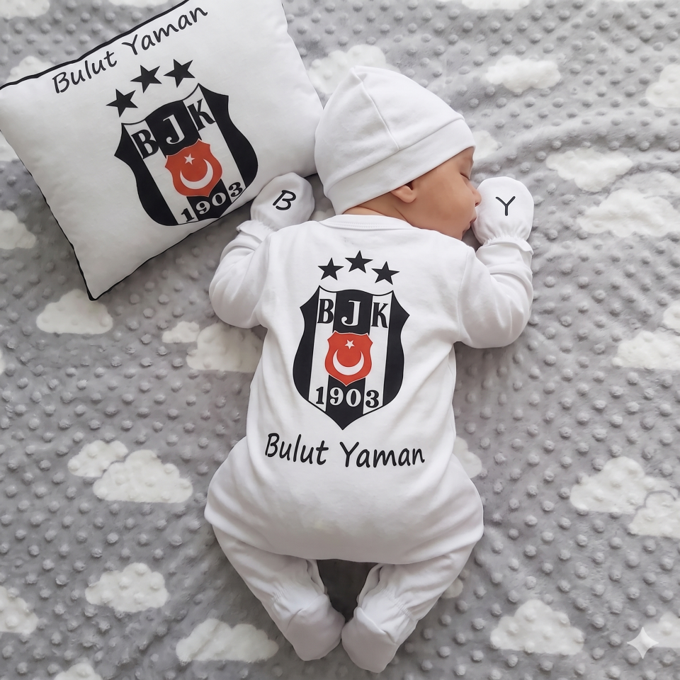 12 Parça Baskılı Hastane Çıkış Set