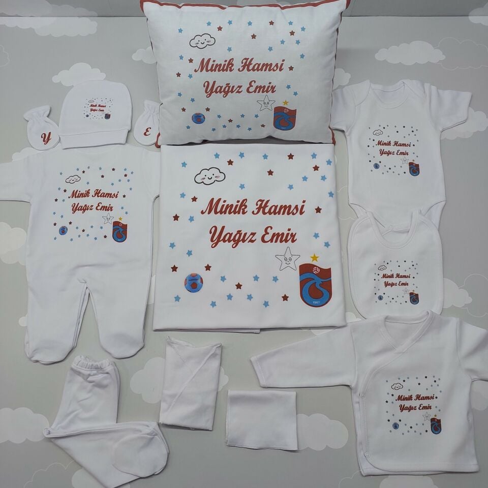 12 Parça Baskılı Hastane Çıkış Set