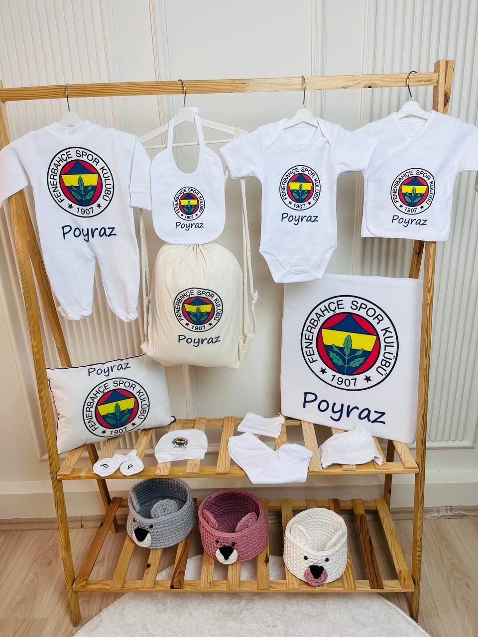 12 Parça Baskılı Hastane Çıkış Set