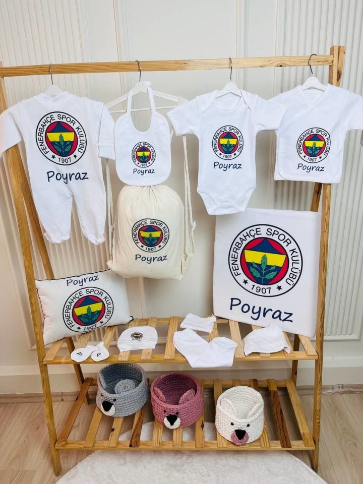 12 Parça Baskılı Hastane Çıkış Set
