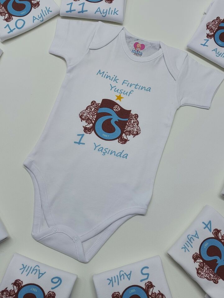 12 Aylık Baskılı  Zıbın Seti