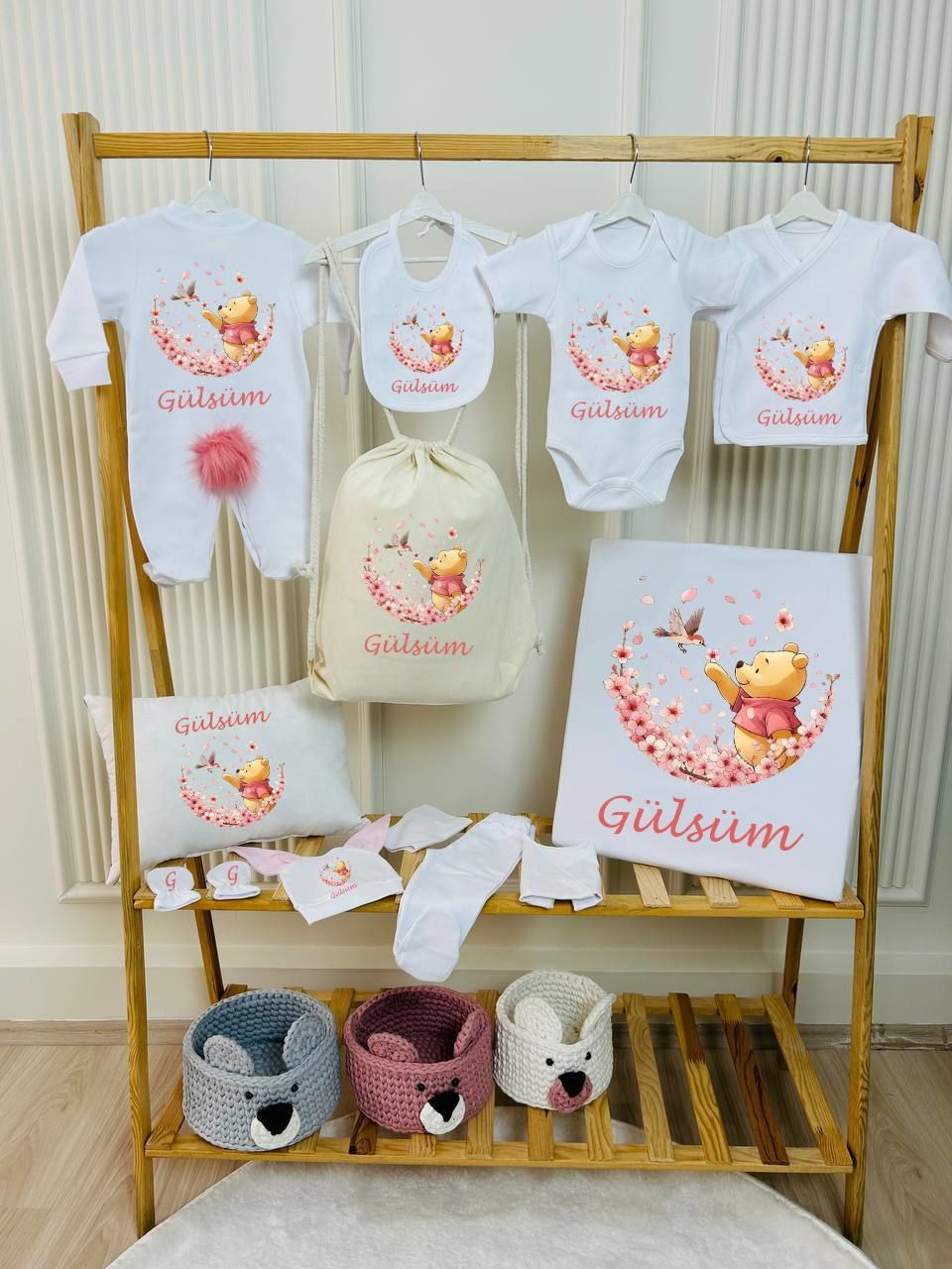 12 Parça Baskılı Hastane Çıkış Set