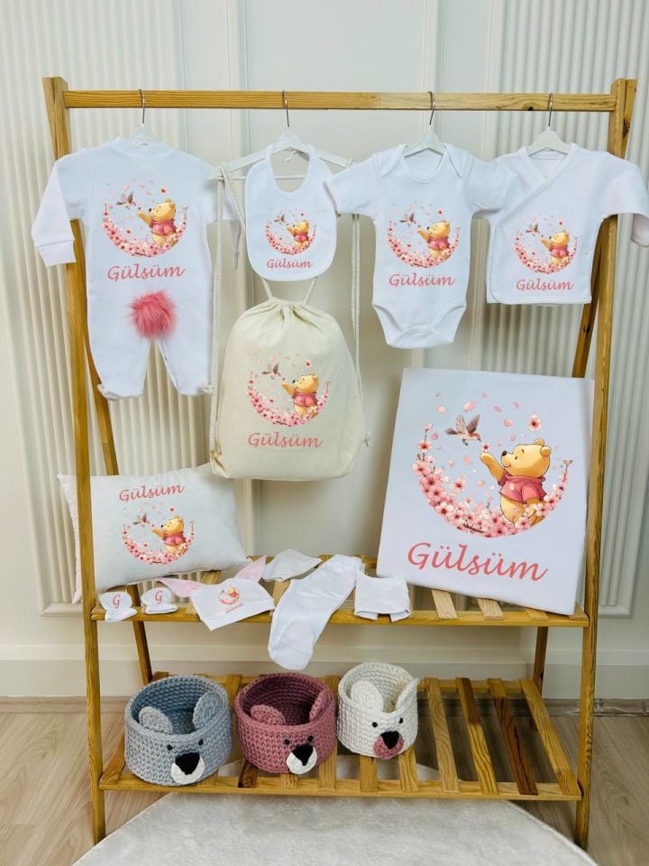 12 Parça Baskılı Hastane Çıkış Set