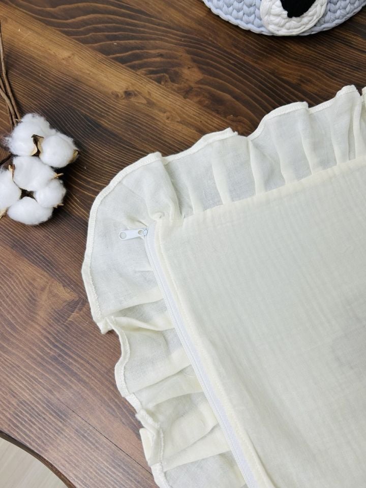 İsme Özel Nakış İşlemeli 4katlı Müslin Yastık Kılıfı