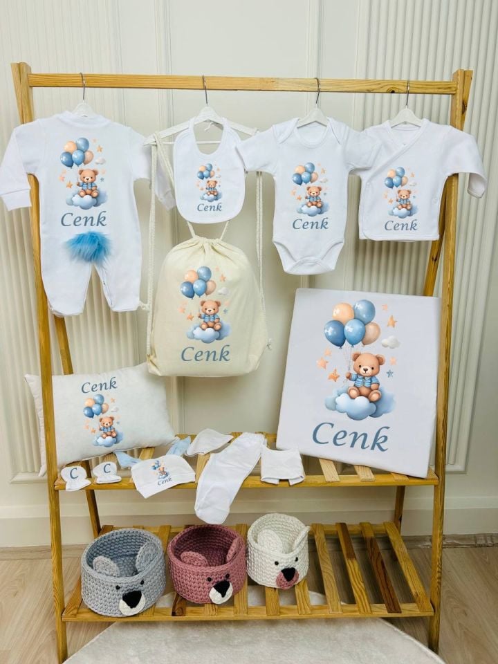 12 Parça Baskılı Hastane Çıkış Set