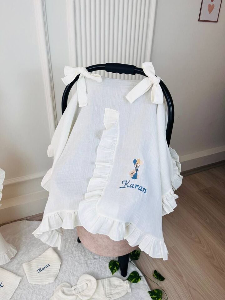 Avantajlı Tam Set 4katlı Müslin Hastane Çıkışı Ve Bornoz Takımı