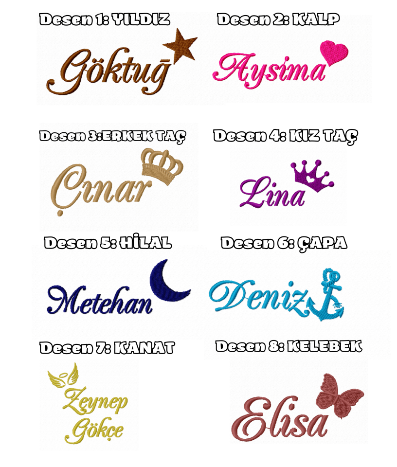 Nakışlı Beyaz Lacivert Hastane Çıkış Seti Yastıklı Ve Puset Örtüsü