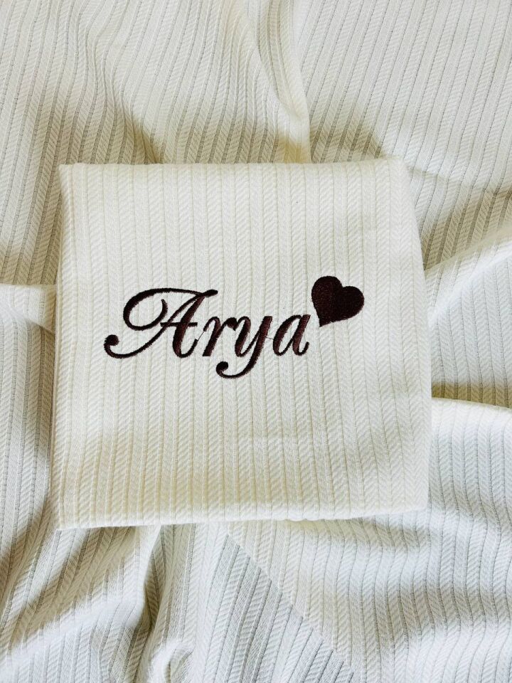Nakışlı İsimli Örgü Desen Bebek Pikesi %100 Pamuk Bebek Battaniyesi