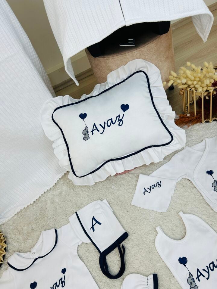 Minik Fil ve Kalp Detaylı Set