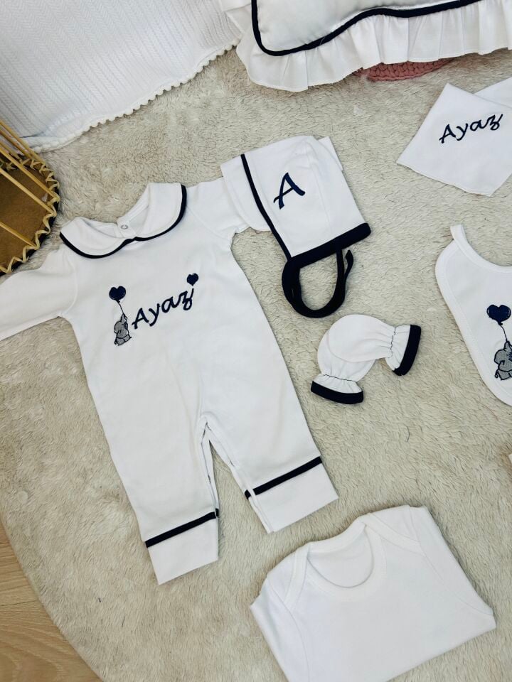 Minik Fil ve Kalp Detaylı Set