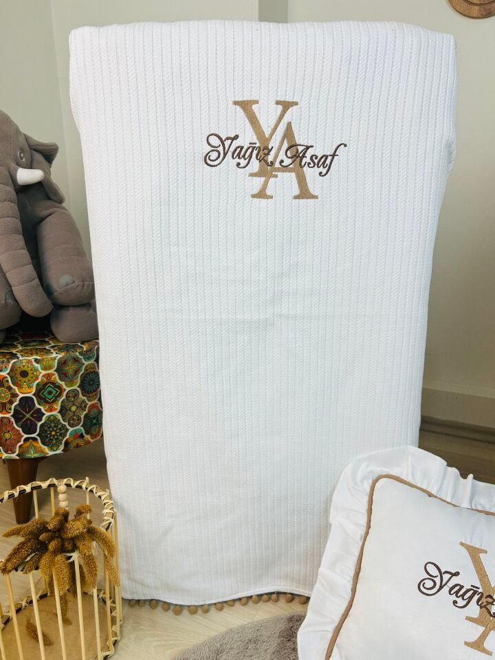 Premium Monogram Hastane Çıkışı Latte